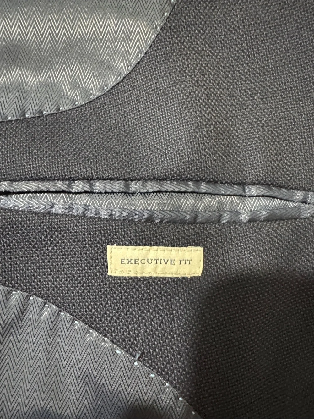 Joseph Abboud mens 54R navy blue wool blend executive fit 2-button sport coat
